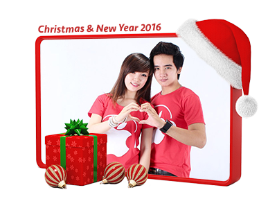 Cách tạo khung ảnh noel happy new year 2016