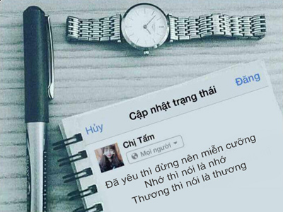 Tạo status facebook online