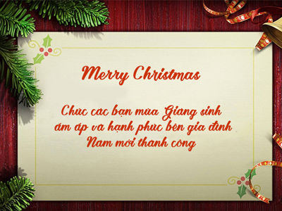 Tạo thiệp Noel online, mẫu thiệp noel mới