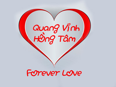 Viết tên lên thiệp valentine, thiệp tình yêu