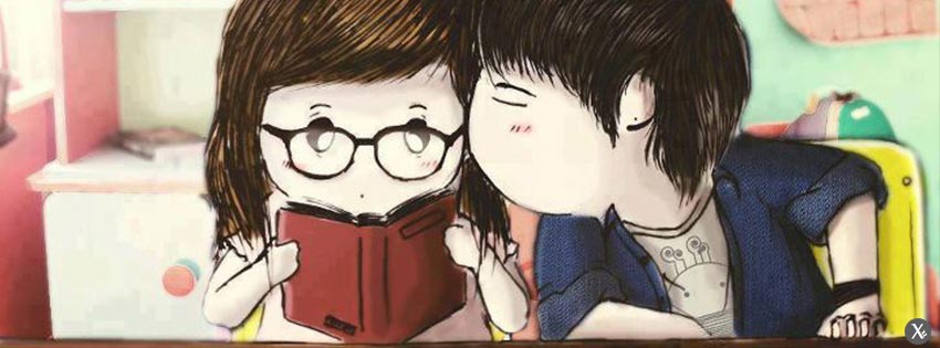 16 ảnh bìa facebook chibi dễ thương ngộ nghĩnh - Hình 15