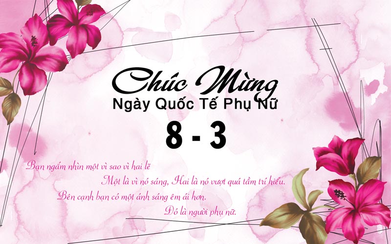 Bức thiệp chào mừng quốc tế phụ nữ 8 tháng 3 ý nghĩa - Hình 23