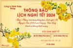 Tạo banner thông báo nghỉ tết 2024 online miễn phí