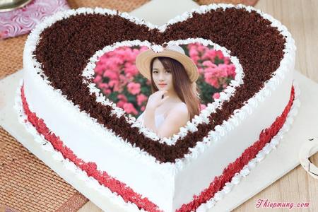 Khung ảnh bánh kem Red Velvet ngọt ngào, siêu lãng mạn