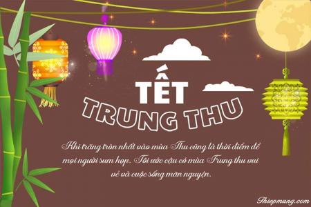 Vui tết trung thu với hình ảnh thiệp đẹp ý nghĩa