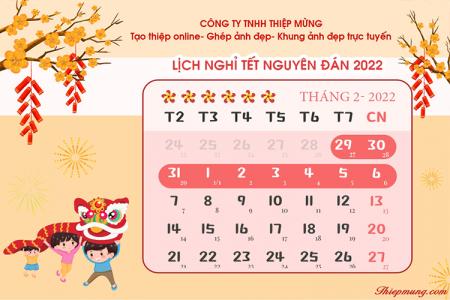 Mẫu thông báo lịch nghỉ tết nguyên đán 2022 hoa đào mai đẹp