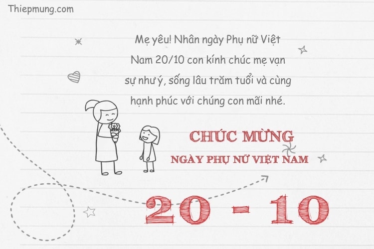 Tạo thiệp video 20-10 dành tặng mẹ yêu