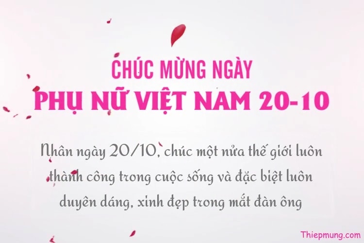 Tạo video chúc mừng ngày phụ nữ Việt Nam 20-10