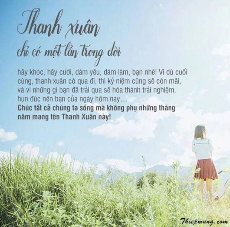 21. Tháng chín, có lẽ người ta cứ mãi giấu mình trong màu ký ức học trò, để hoài niệm, để bâng quơ một nụ cười rất nhẹ về mối tình đầu.