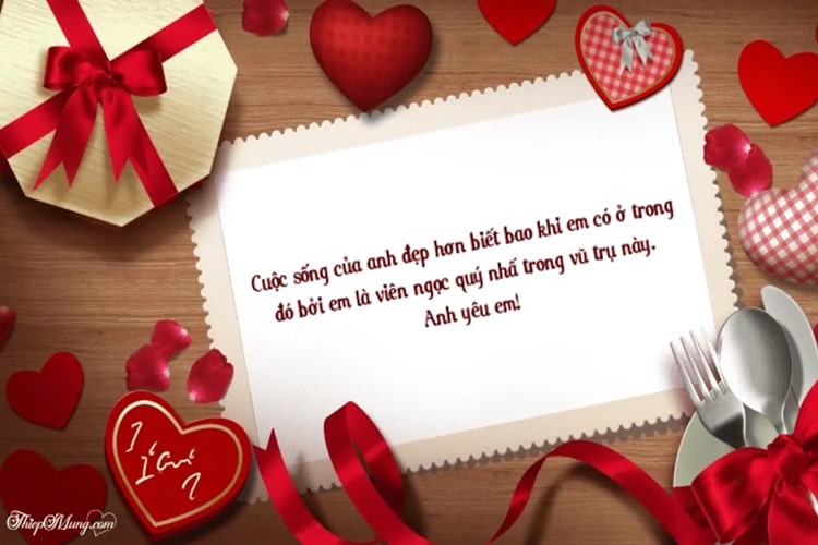 Tạo video chúc mừng Valentine với lời chúc