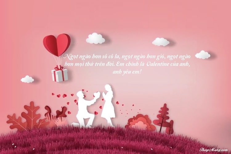 Tạo video chúc mừng Valentine lãng mạn với lời chúc